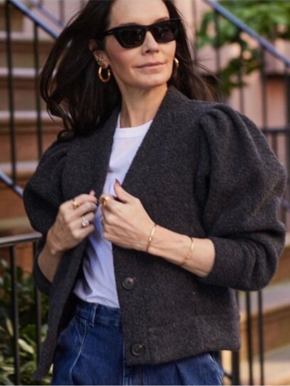 NWT Sold Out NYC The Yay to Boucle Jacket in Charcoal